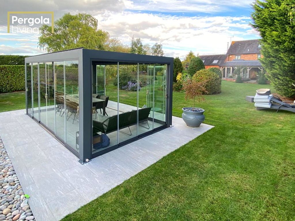 glass pergola